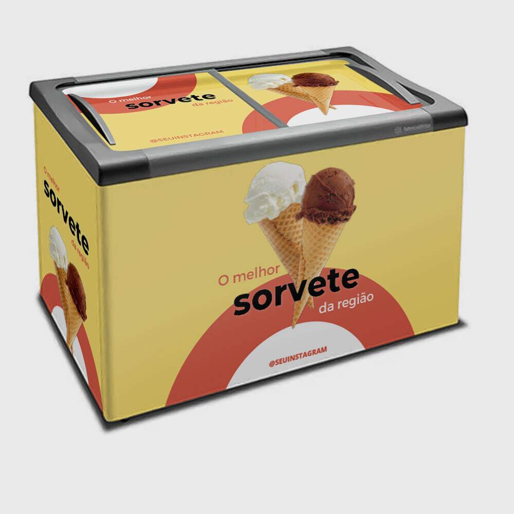 Envelopamento de Freezer O Melhor Sorvete Hoje