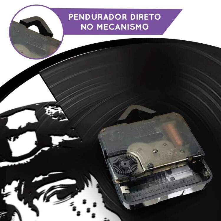 Relgio Decorativo de Disco de Vinil Chaves