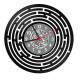 Rel�gio Decorativo de Disco de Vinil Labirinto