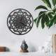 Rel�gio Decorativo de Parede MDF Hexagonal