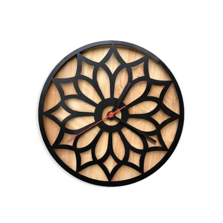 Relgio Decorativo de Parede MDF Mandala