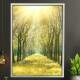 Quadro Decorativo Caminho de �rvores