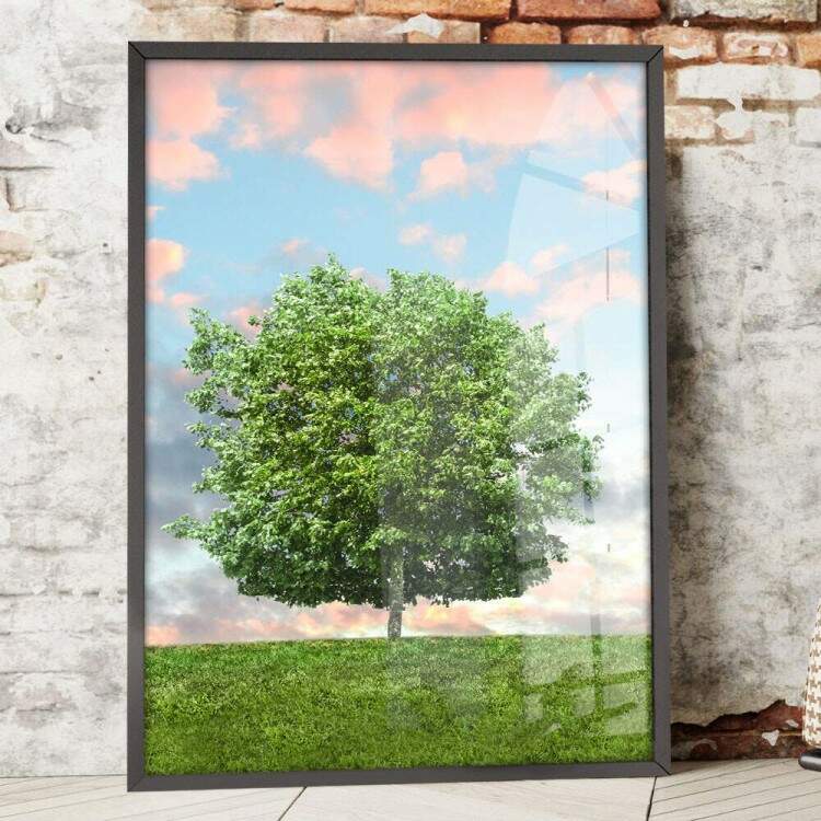 Quadro Decorativo rvore no Campo Mod 02