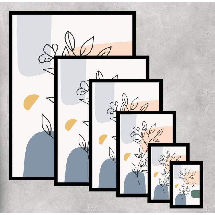 Quadro Decorativo Floral Minimalista