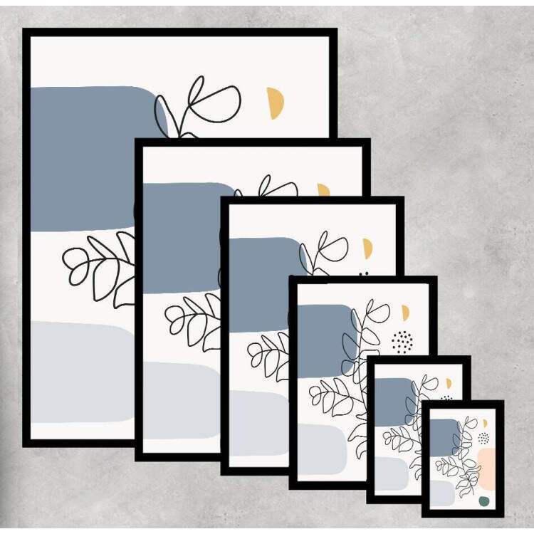 Quadro Decorativo Floral Minimalista Mod 02