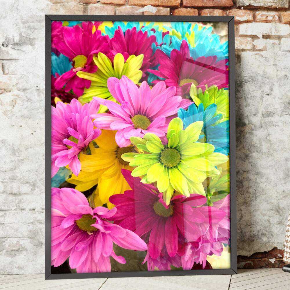 Quadro Decorativo Flores Coloridas