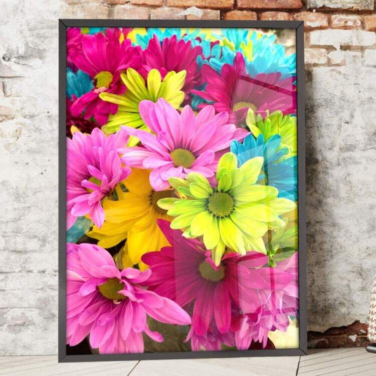 Quadro Decorativo Flores Coloridas