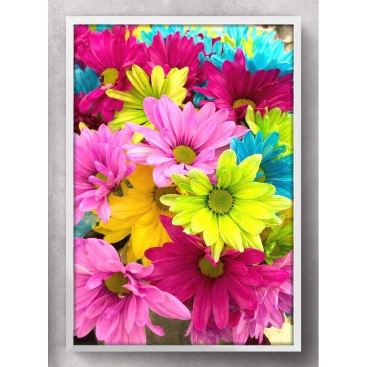 Quadro Decorativo Flores Coloridas