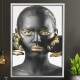 Quadro Decorativo Face Mulher Pintura