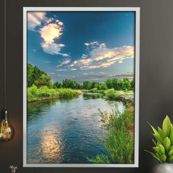 Quadro Decorativo Paisagem Lago