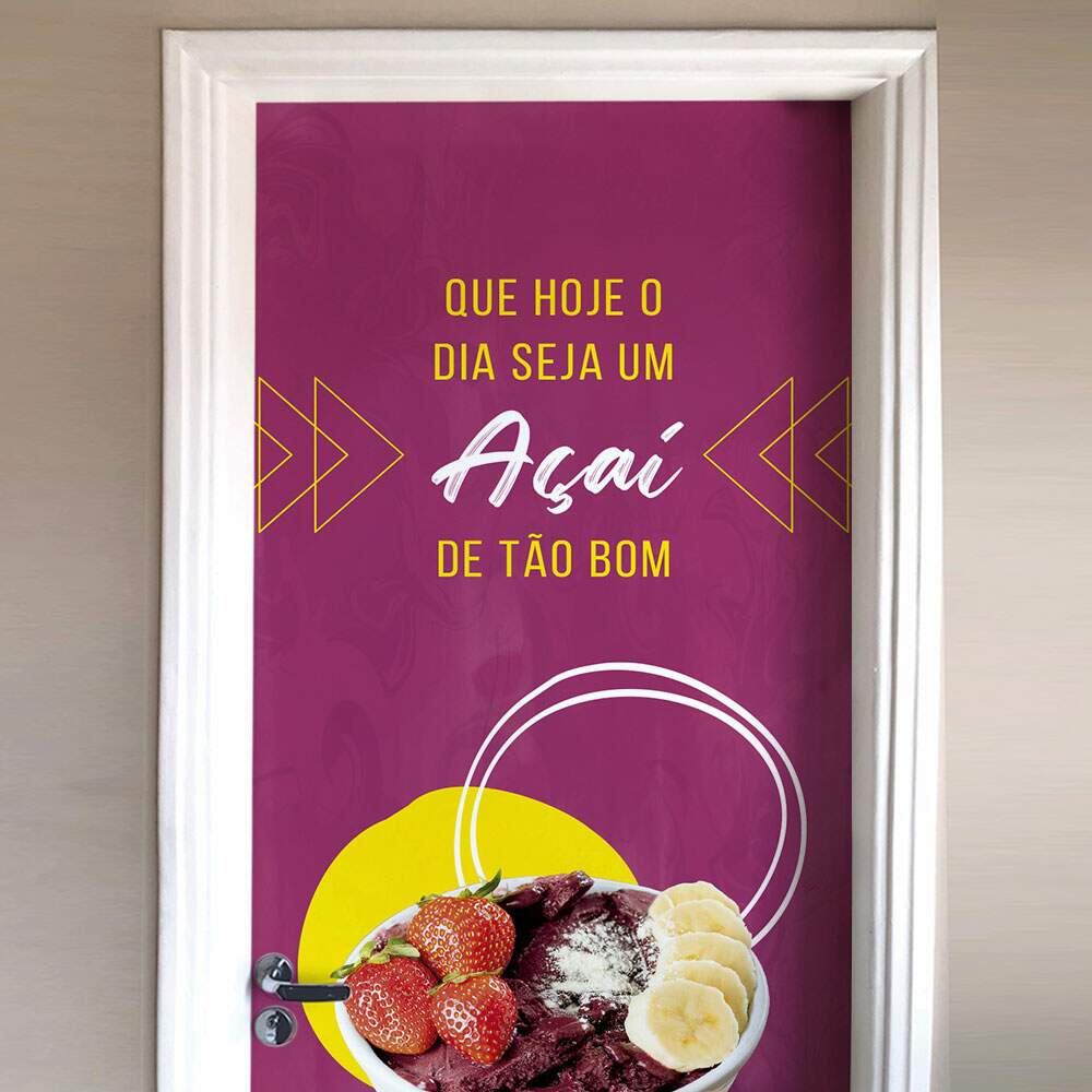 Adesivo Para Porta A�a� De T�o Bom