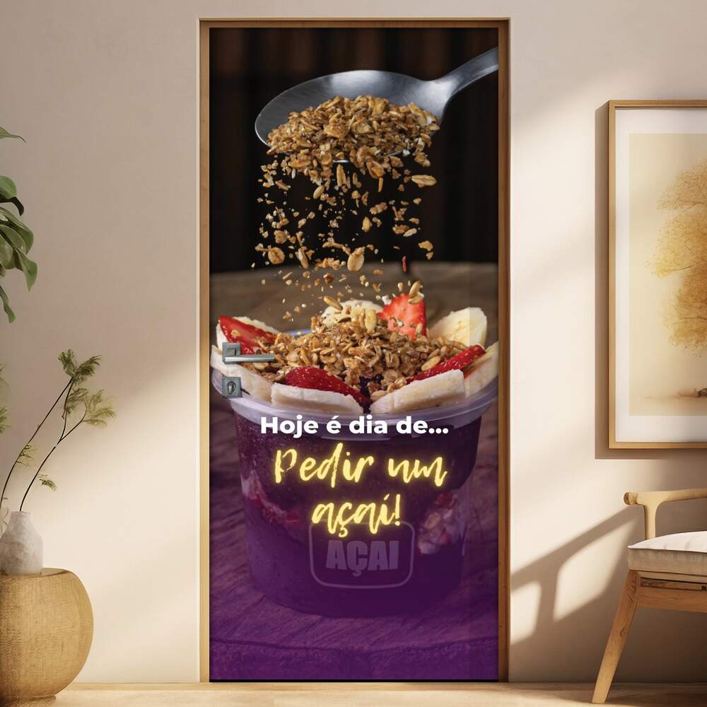 Adesivo Para Porta Hoje  Dia De Pedir Aa