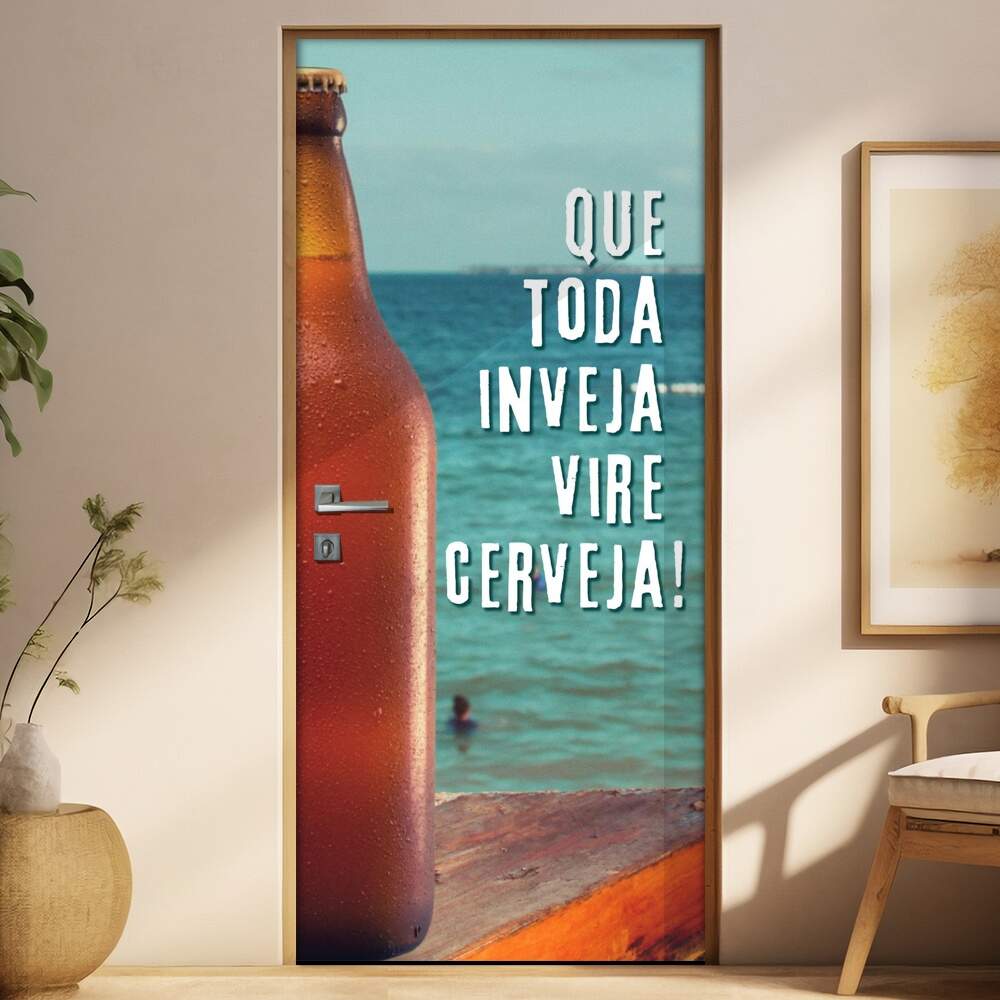 Adesivo Para Porta Que Toda Inveja Vire Cerveja