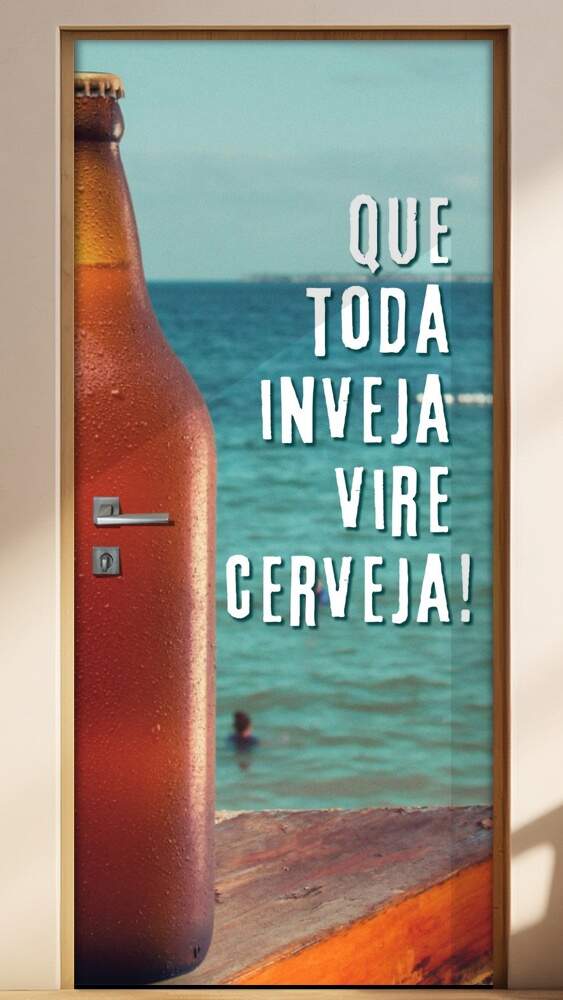 Adesivo Para Porta Que Toda Inveja Vire Cerveja