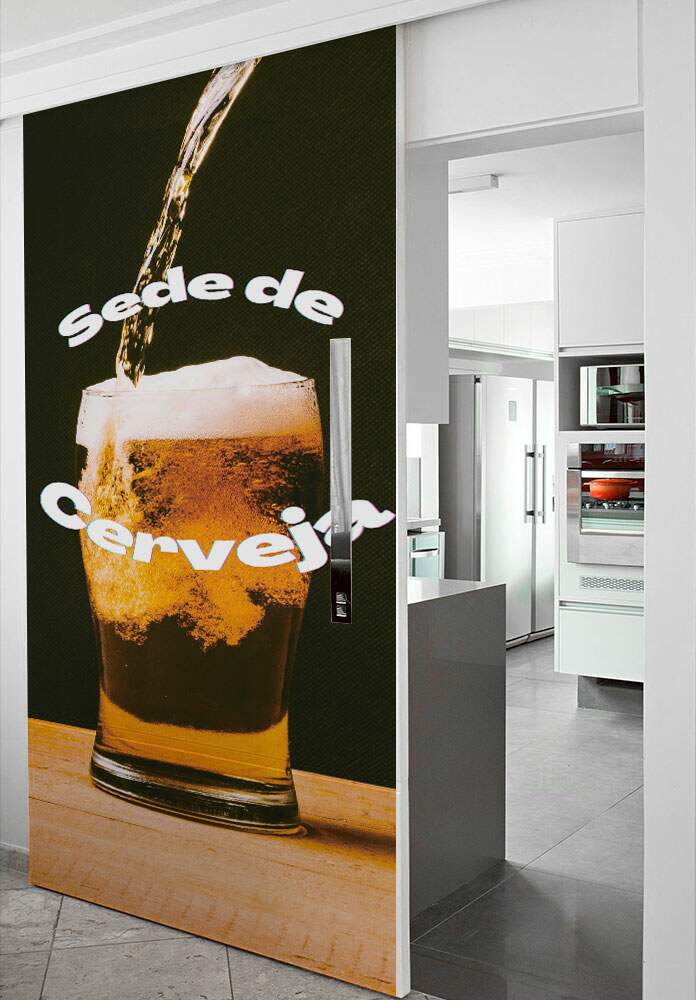 Adesivo Para Porta Sede De Cerveja