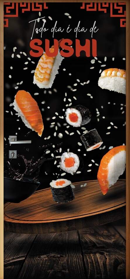 Adesivo Para Porta Sushi