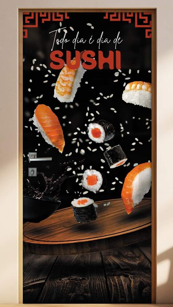Adesivo Para Porta Sushi
