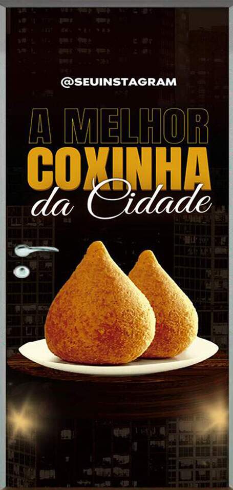 Adesivo Para Porta A Melhor Coxinha