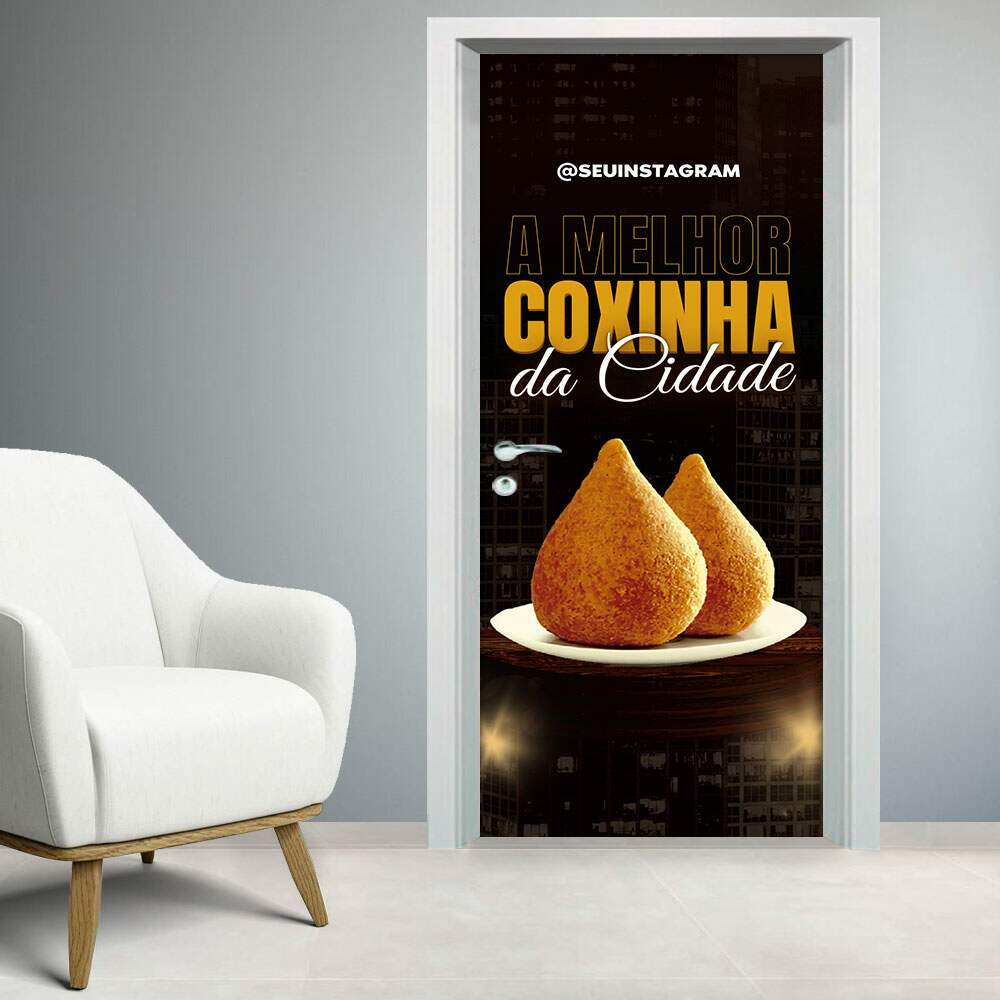 Adesivo Para Porta A Melhor Coxinha