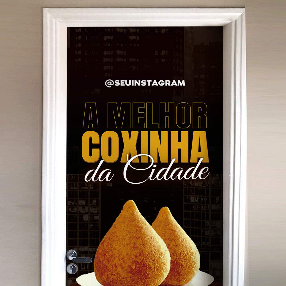 Adesivo Para Porta A Melhor Coxinha