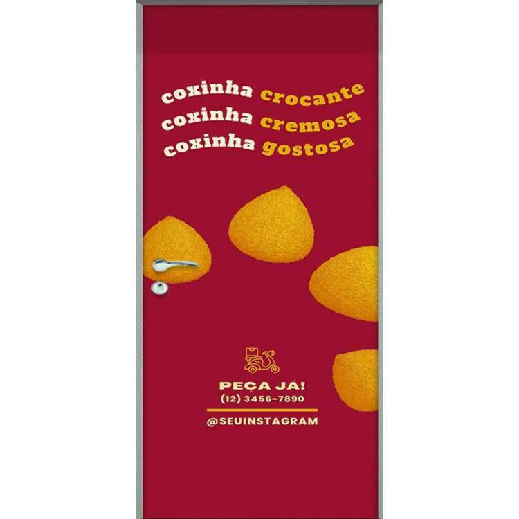 Adesivo Para Porta Coxinha Crocante