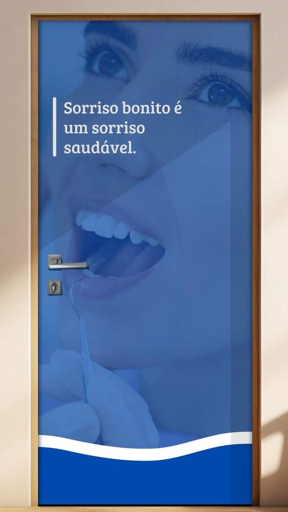 Adesivo Para Porta Sorriso Bonito