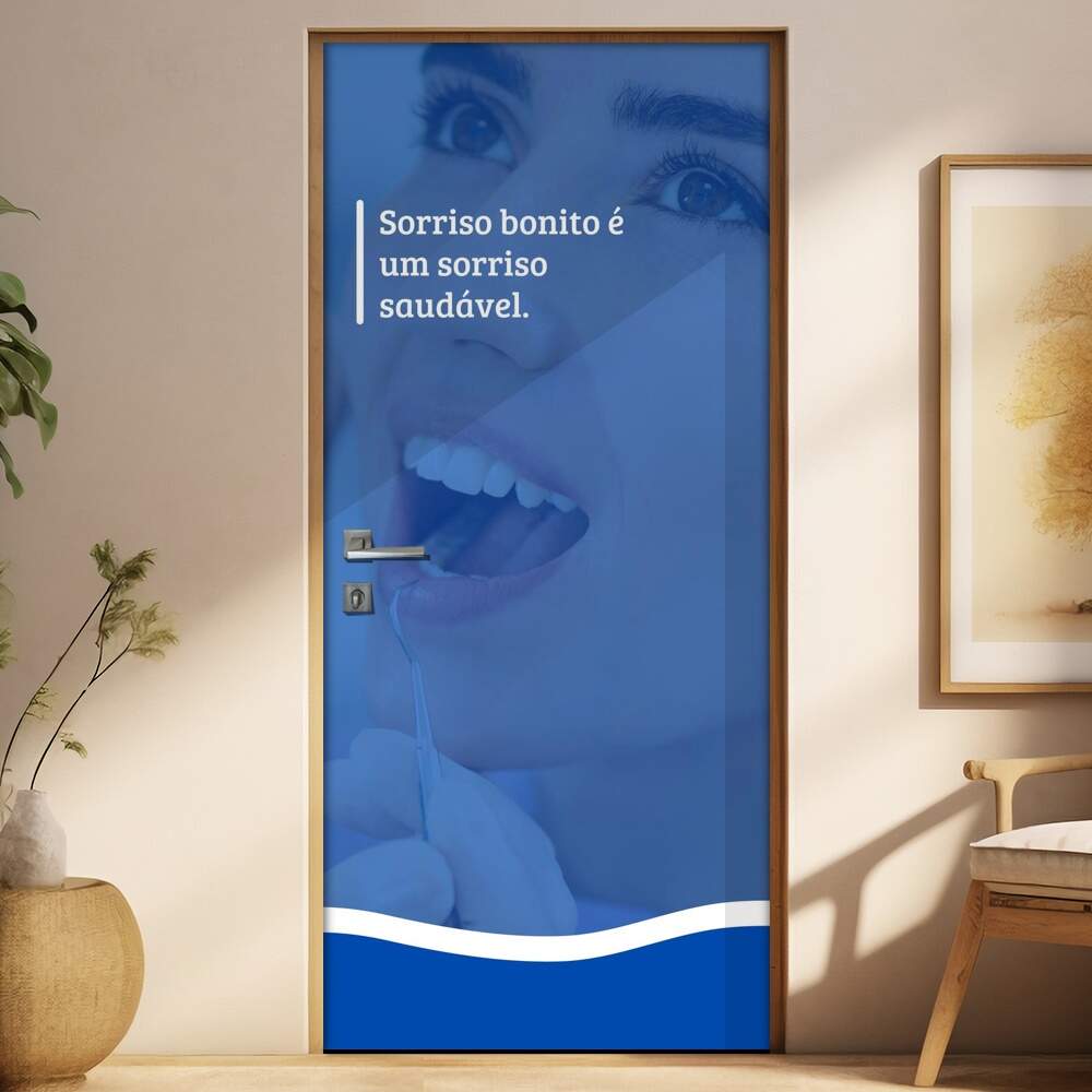 Adesivo Para Porta Sorriso Bonito