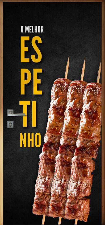 Adesivo Para Porta O Melhor Espetinho