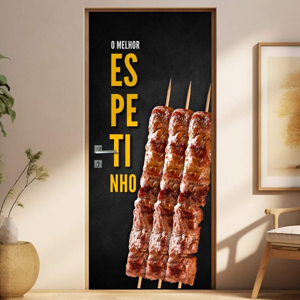 Adesivo Para Porta O Melhor Espetinho