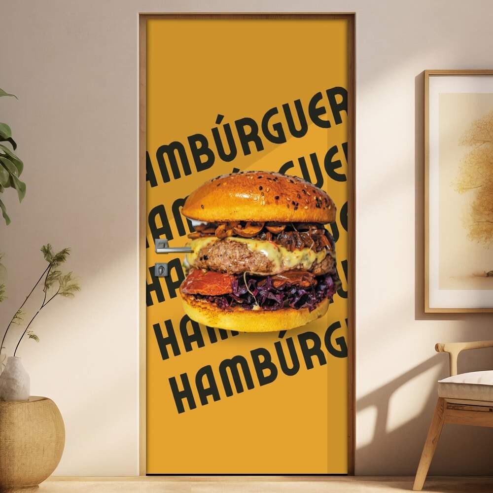 Adesivo Para Porta Hambrguer