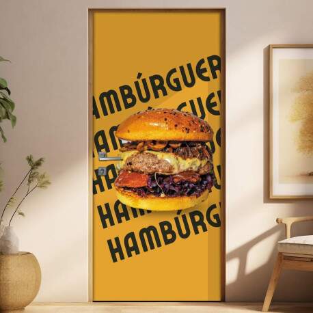 Adesivo Para Porta Hambrguer