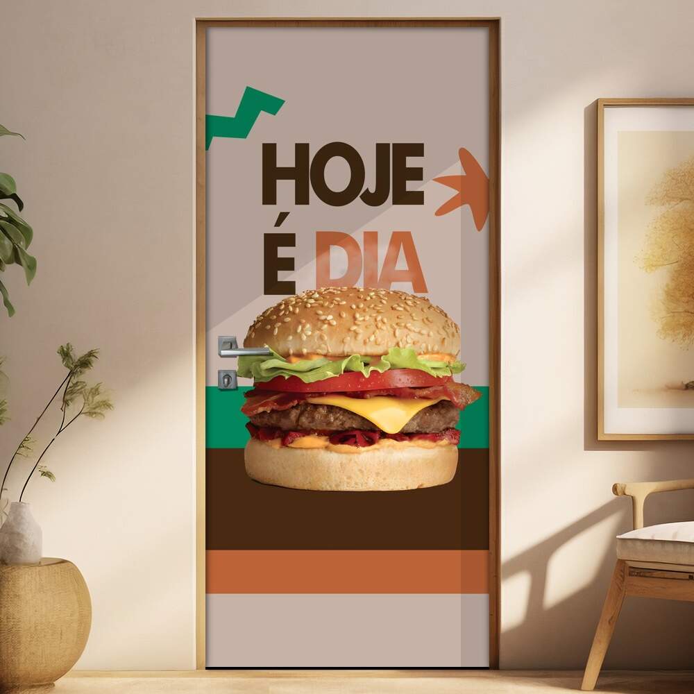 Adesivo Para Porta Hoje  Dia