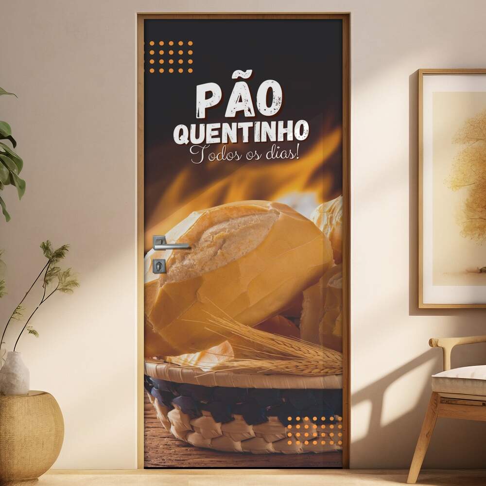 Adesivo Para Porta Po Quentinho