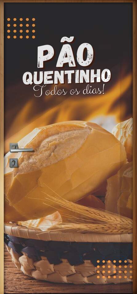 Adesivo Para Porta Po Quentinho