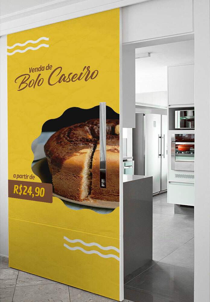 Adesivo Para Porta Bolo Caseiro