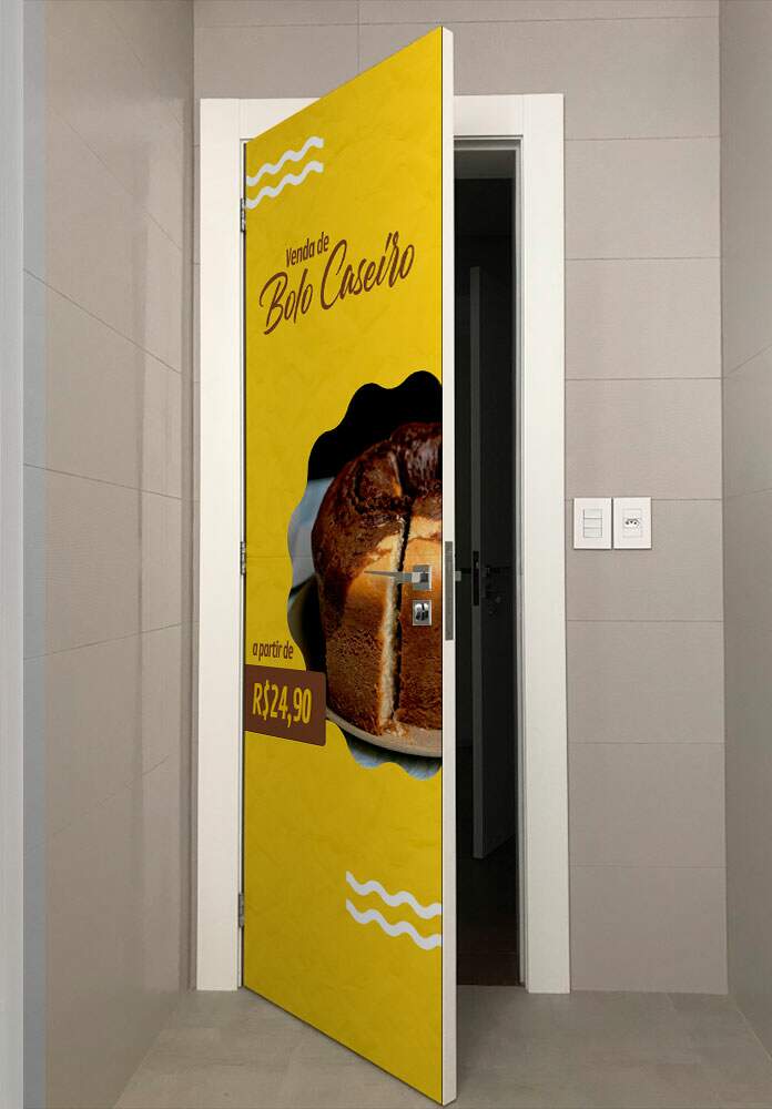 Adesivo Para Porta Bolo Caseiro