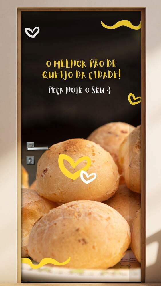 Adesivo Para Porta O Melhor P�o De Queijo