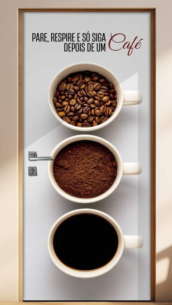 Adesivo Para Porta Depois De Um Caf�