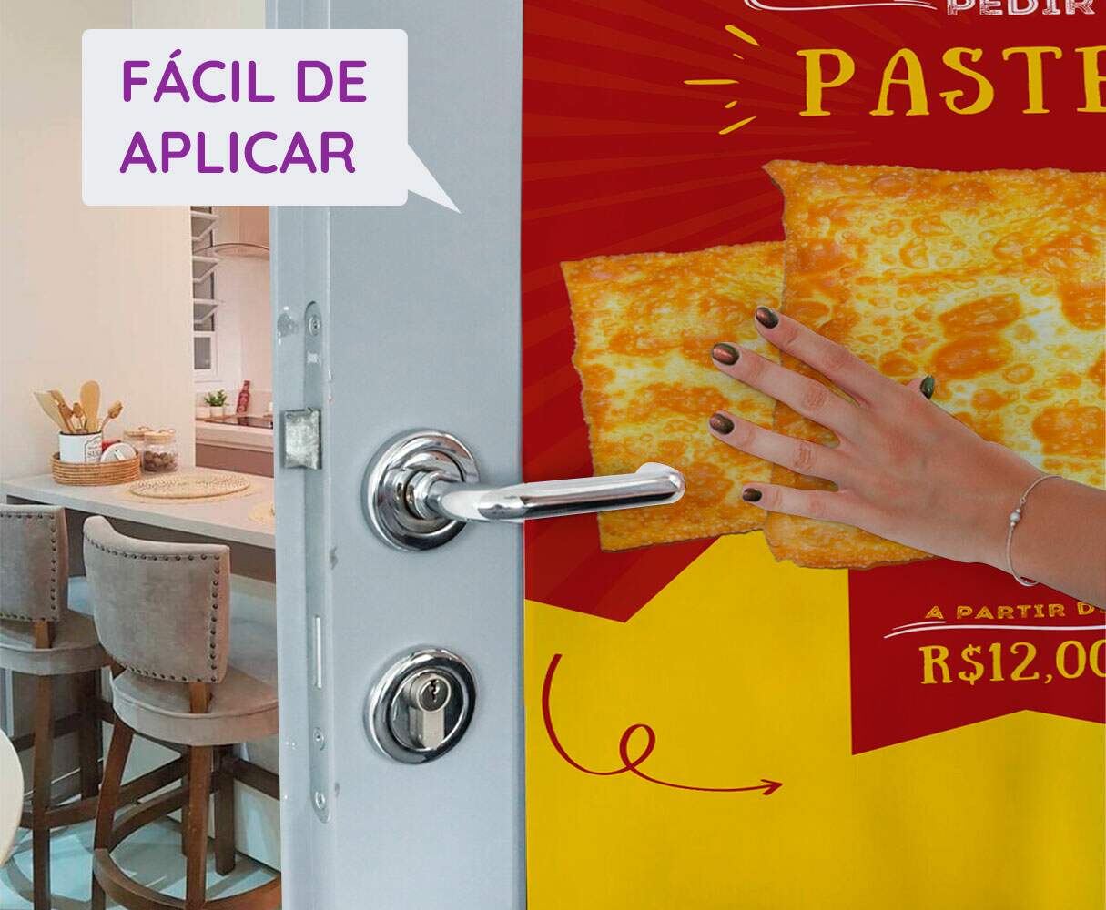 Adesivo Para Porta Melhor Pedir Pastel