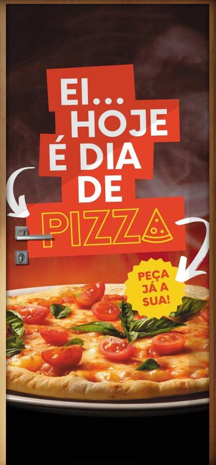 Adesivo Para Porta Dia De Pizza