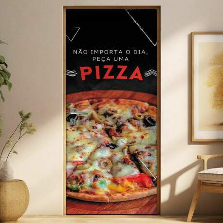 Adesivo Para Porta Pea Uma Pizza