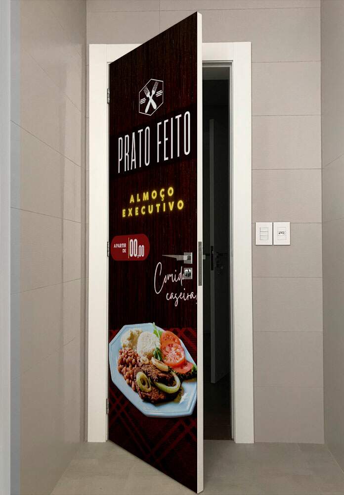Adesivo Para Porta Prato Feito
