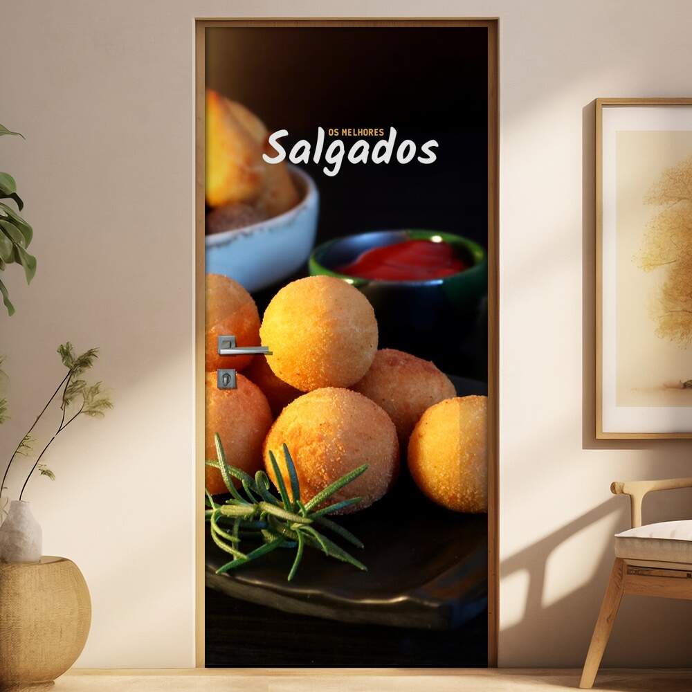 Adesivo Para Porta Os Melhores Salgados