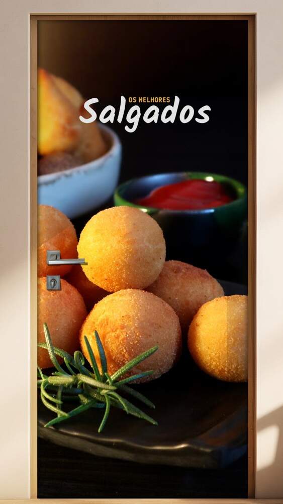 Adesivo Para Porta Os Melhores Salgados