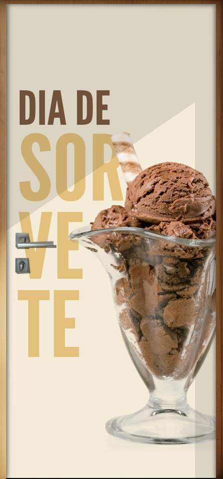 Adesivo Para Porta Dia De Sorvete