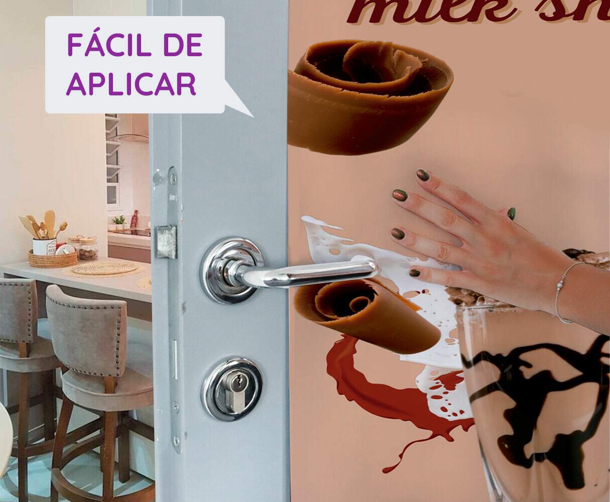 Adesivo Para Porta O Melhor Milk Shake