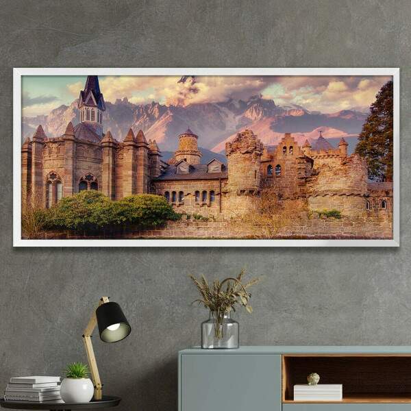 Quadro Decorativo Slim Castelo