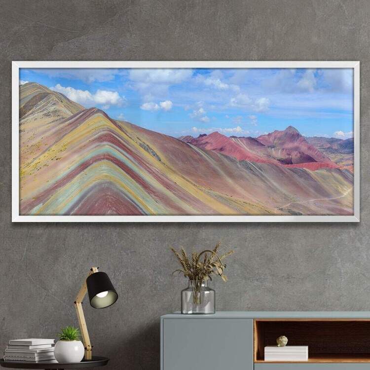 Quadro Decorativo Slim Areia Colorida