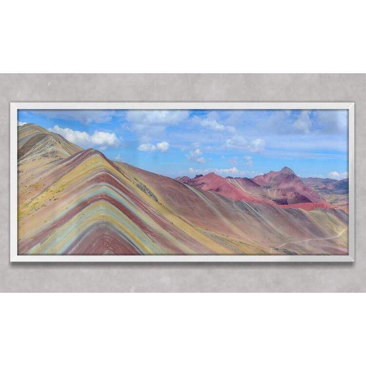 Quadro Decorativo Slim Areia Colorida