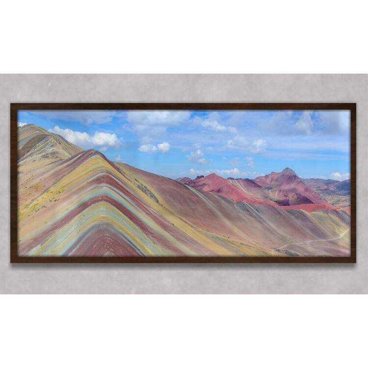 Quadro Decorativo Slim Areia Colorida